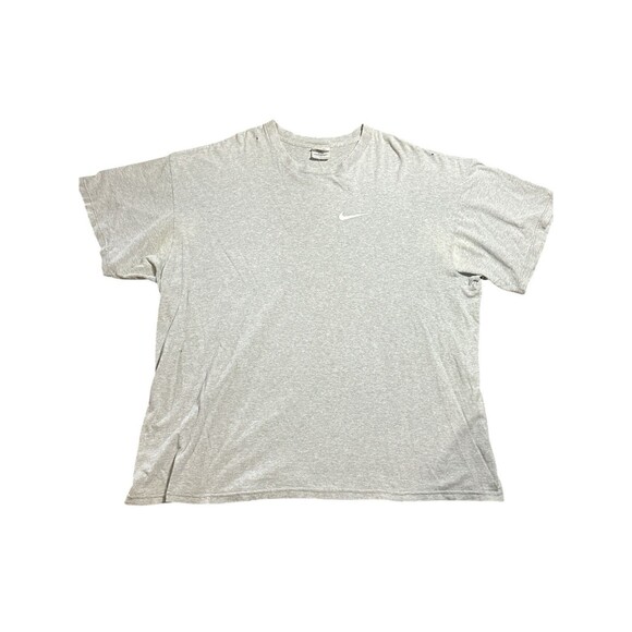 Vintage 90s Nike Swoosh Just Do It T Shirt‎ Size XXL Double Sided Grey Essential - Picture 1 of 9